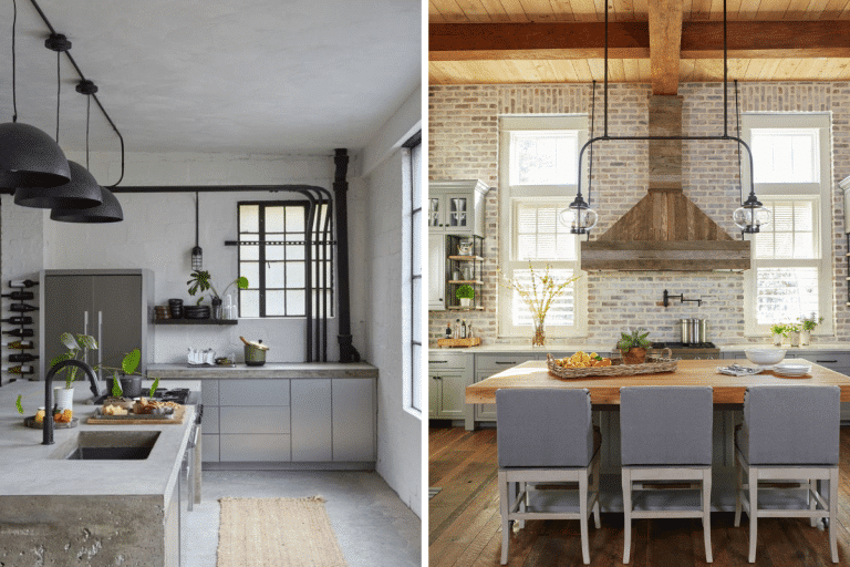 industrial style kitchen