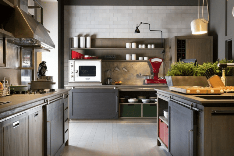 industrial style kitchen