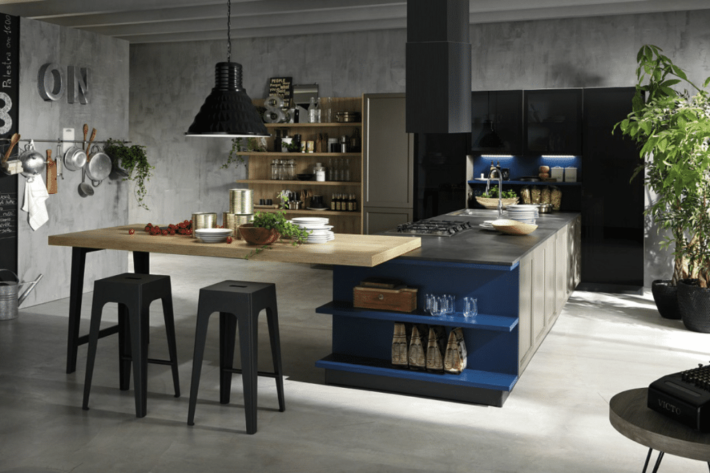 industrial style kitchen