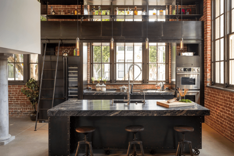 industrial style kitchen